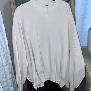 Free people easy Street tunic size large cream